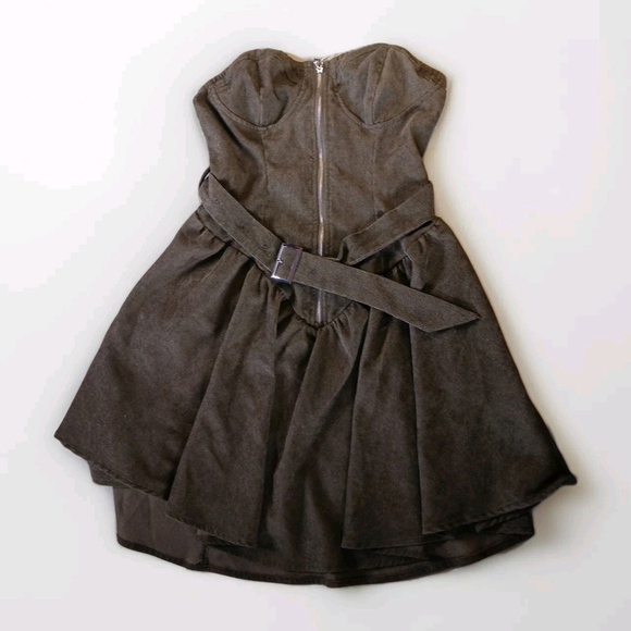 Unbranded Pants - Elegant Brown Strapless Jumpsuit